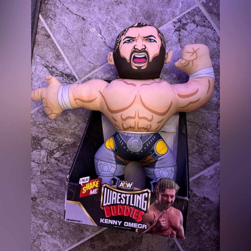 AEW Wrestling Buddies - Kenny Omega - The Official LJN Wrestling Buddy Plush NEW